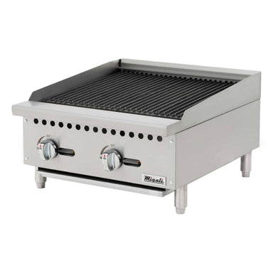 Migali 24″ Wide Radiant Broiler - 70,000 BTU Stainless Steel