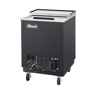 Migali 25" Glass Froster Freezer Side Mount Stainless Steel 115V