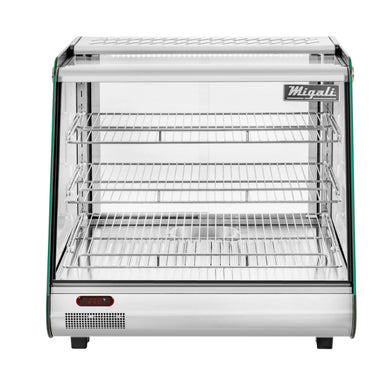Migali 27” Heated Countertop Display Case 3.3 cu. ft. Stainless Steel
