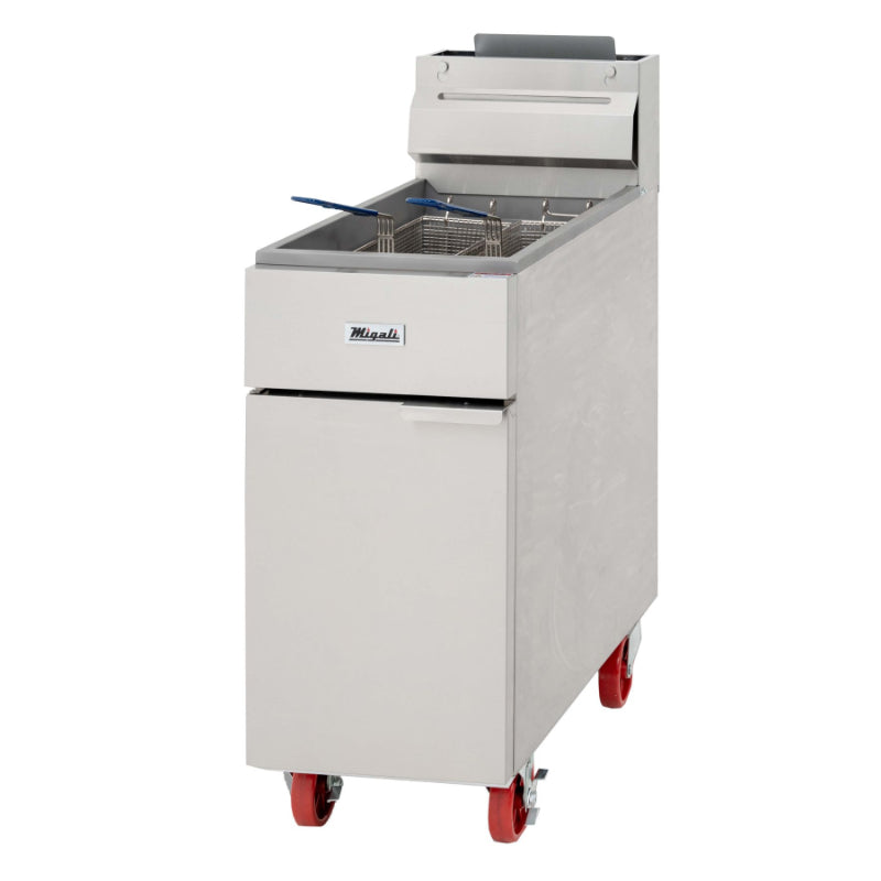 Migali 35 lb Natural Gas Fryer - 60,000 BTU