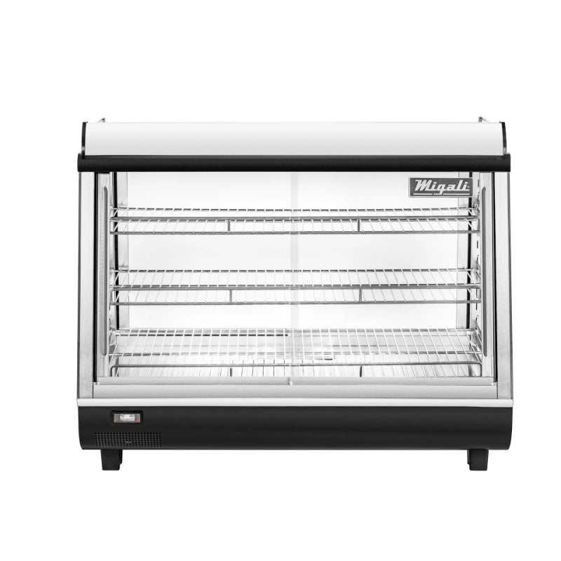Migali 36” Heated Countertop Display Case 4.8 cu. ft. Stainless Steel