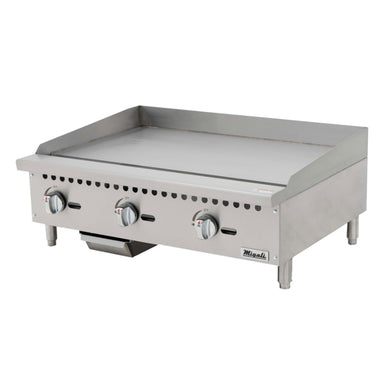 Migali 36″ Wide Manual Griddle - 90,000 BTU Stainless Steel