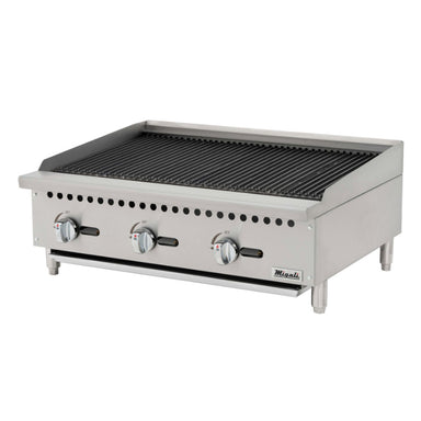 Migali 36″ Wide Radiant Broiler - 105,000 BTU Stainless Steel