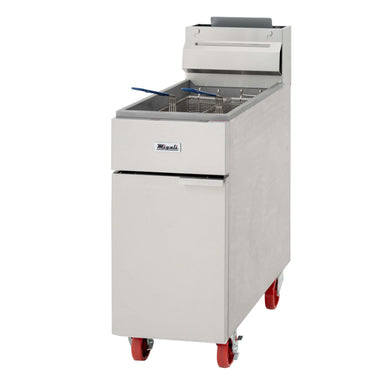 Migali 40 lb Natural Gas Fryer - 102,000 BTU