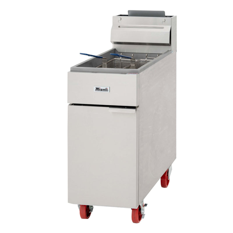 Migali 40 lb Natural Gas Fryer - 102,000 BTU