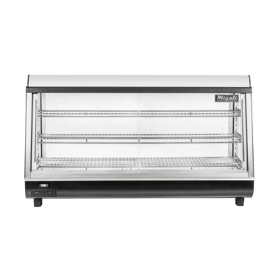 Migali 48” Heated Countertop Display Case 6.5 cu. ft. Stainless Steel