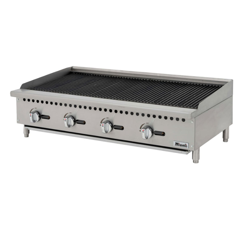 Migali 48″ Wide Radiant Broiler - 140,000 BTU Stainless Steel
