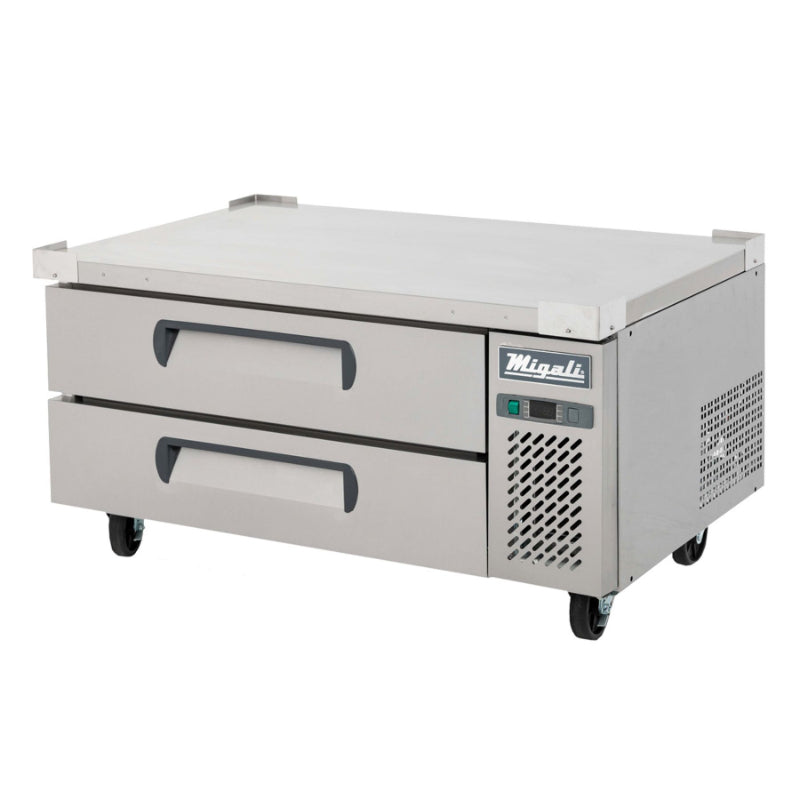 Migali 48″ Wide Refrigerated Chef Base Side Mount Stainless Steel 115V