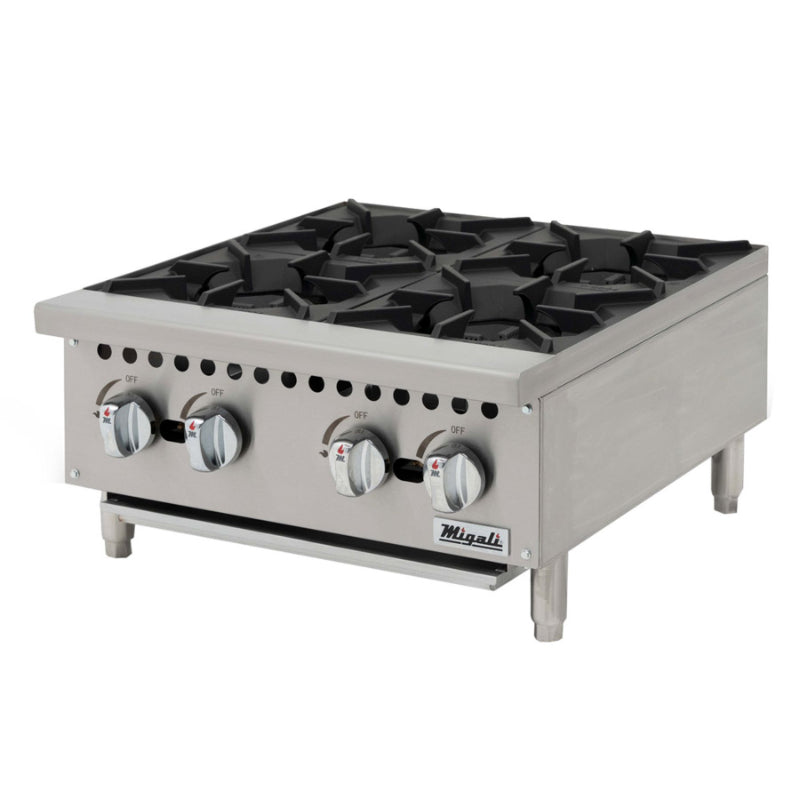 Migali 4 Burner Hot Plate Stainless Steel