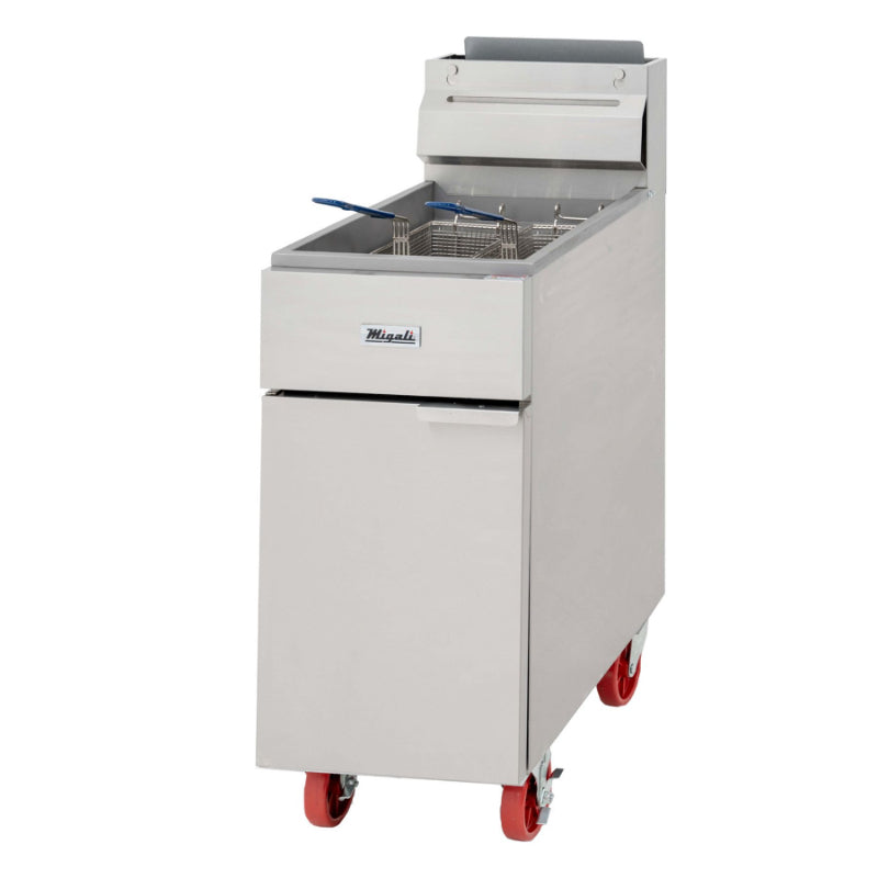 Migali 50 lb Natural Gas Fryer -136,000 BTU