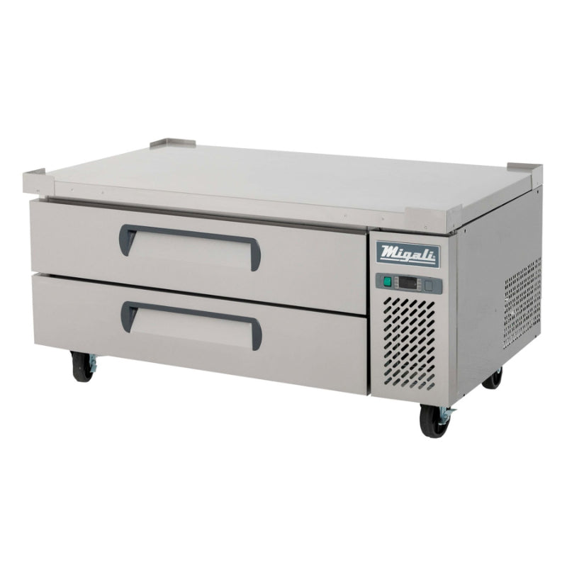 Migali 52″ Wide Refrigerated Chef Base Side Mount Stainless Steel 115V