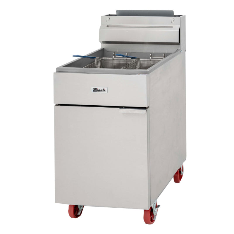 Migali 75 lb Natural Gas Fryer - 170,000 BTU