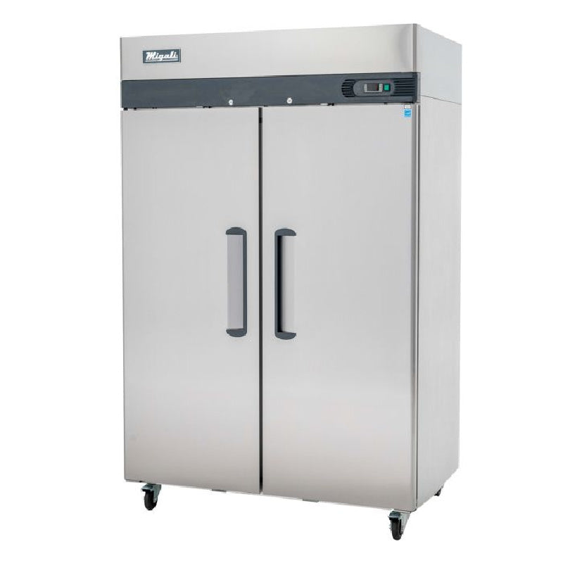 Migali Competitor Series 2 Door Reach-In Freezer Top Mount Stainless Steel 115V