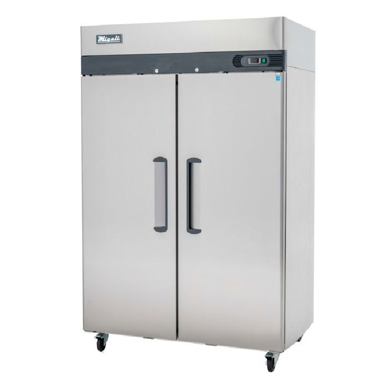 Migali Competitor Series 2 Door Reach-In Refrigerator Top Mount Stainless Steel 115V
