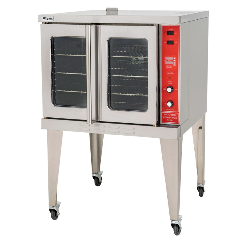Migali Natural Gas Convection Oven Bakery Depth 46,000 BTU Stainless Steel