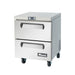 Migali 27″ Under-counter & Work Top Refrigerator with Drawers Rear Mount Stainless Steel 115V