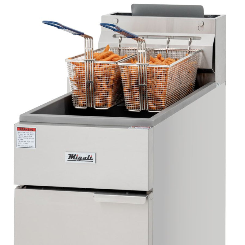 Migali 35 lb Liquid Propane Fryer - 60,000 BTU