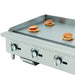 Migali 36″ Wide Manual Griddle - 90,000 BTU Stainless Steel
