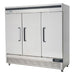 Migali 3 Door Reach-In Freezer Bottom Mount Stainless Steel 115V
