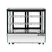 Migali 4.2 cu/ft Straight Glass Countertop Refrigerated Display Case Bottom Mount Stainless Steel