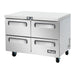 Migali 48″ Under-counter & Work Top Refrigerator with Drawers Rear Mount Stainless Steel 115V