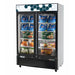 Migali 49 cu/ft Glass Door Merchandiser Freezer Bottom Mount Powder Coated Steel 115V