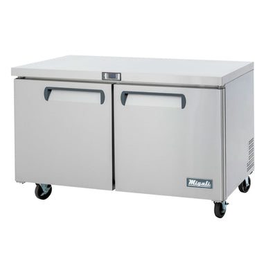 Migali 60″ Under-counter & Work Top Freezer Rear Mount Stainless Steel 115V