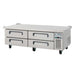 Migali 72″ Wide Refrigerated Chef Base Side Mount Stainless Steel 115V