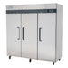 Migali Competitor Series 3 Door Reach-In Refrigerator Top Mount Stainless Steel 115V
